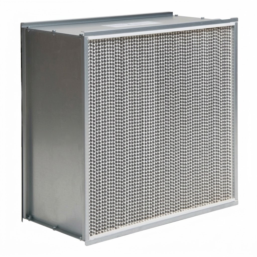 FINO FILTERTECH foil separator HEPA filter H13 H14 with aluminium foil separators and micro glass fibre media