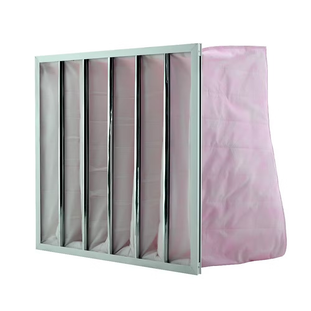 FINO FILTERTECH pocket bag filter with progressive synthetic media and galvanised frame